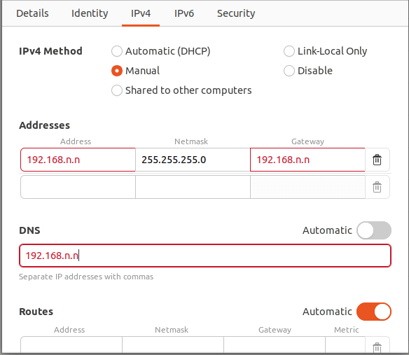 Network Settings